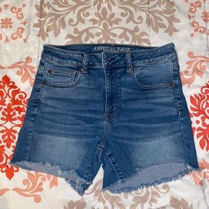 American eagle “Hi Rise - Shortie” Shorts